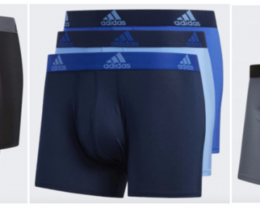adidas Men’s Climalite Trunks Underwear (3 Pack) Just $15.00! (Reg. $30.00)