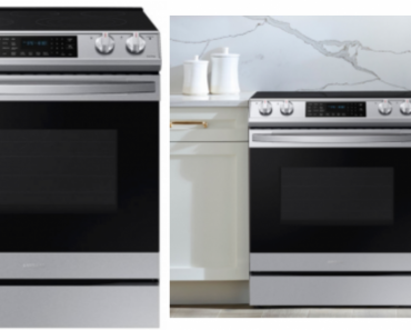 Samsung – 6.3 Cu. Ft. Slide-In Electric Convection Range with WiFi, Self-Cleaning and Air Fry $999.99 Today Only! (Reg. $1529.99)