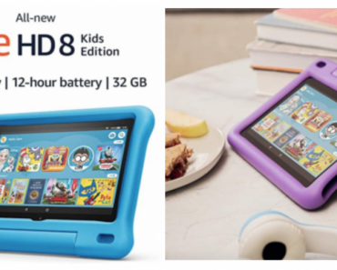 All-new Fire HD 8 Kids Edition tablet, 8″ HD display, 32 GB & Kid-Proof Case $89.99! (Reg. $139.99)