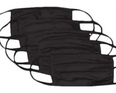 Reusable Cotton Face Cover in Black – Pack of 50 – Just $30.99! Machine washable!