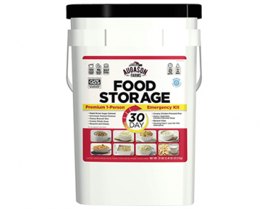 Augason Farms 30-Day Emergency Food Storage Supply Pail – Just $118.88!