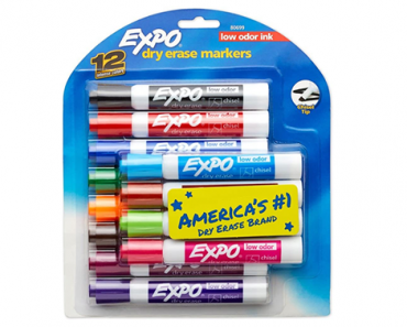 EXPO Low Odor Dry Erase Markers – 12 Count – Just $7.47!