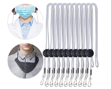 Adjustable Length Face Mask Lanyards – 10 Pieces – Just $16.99!