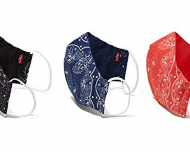 Levi’s Re-Usable Reversible Face Mask – Pack of 3 – Just $11.90! Children and Adults!