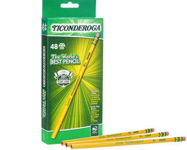 Dixon Ticonderoga Wood-Cased #2 HB Pencils, Box of 48 – Just $4.37!
