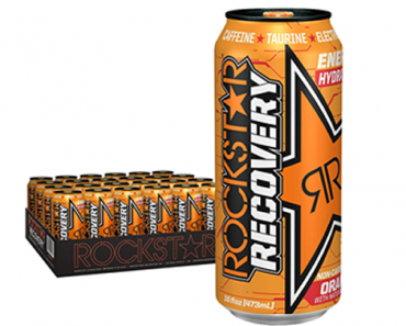 16oz Rockstar Energy Drink Orange Recovery – 24-Count – Just $22.80!
