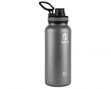 Takeya Originals Vacuum-Insulated Stainless-Steel Water Bottle – 32oz – Just $19.97!