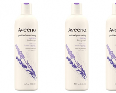 Aveeno Positively Nourishing Calming Body Wash with Lavender, Chamomile & Ylang-Ylang, 16 fl. oz (2 Pack) Only $8.23 Shipped!
