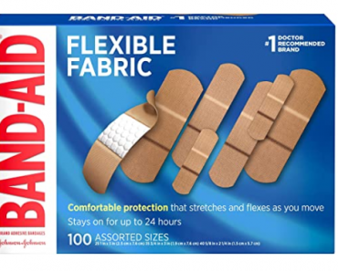 Band-Aid Brand Flexible Fabric Adhesive Bandages 100 ct, (Set of 2) $9.63 Shipped!