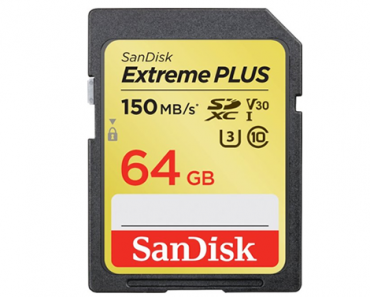 SanDisk Extreme PLUS 64GB SDXC UHS-I Memory Card – Just $19.99!
