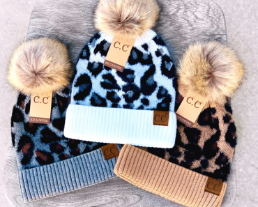 CC Leopard Beanies Only $12.99!