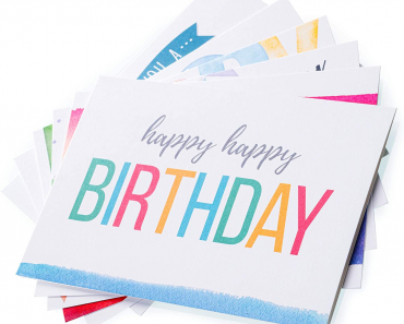 Spark Ink Birthday Cards Assortment (50 Pack) With Envelopes Only $13.95!
