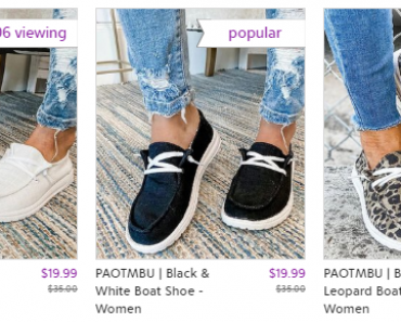 PAOTMBU Boat Women Shoes Only $19.99 on Zulily!