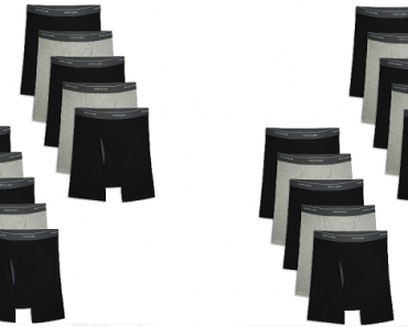 Fruit of the Loom Men’s CoolZone Fly Black and Gray Boxer Briefs (10 Pack) Only $14.46!