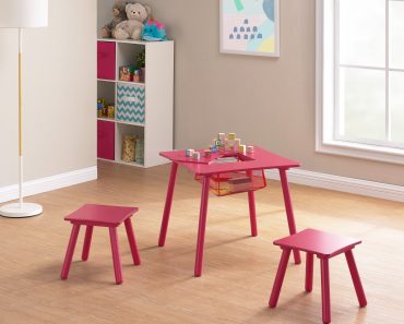Mainstays Kids Wood Play Table Set (Red) – Only $39!