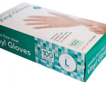 Walmart: Basic Equipment Large Vinyl Disposable Gloves (100 Count) Only $6.84!