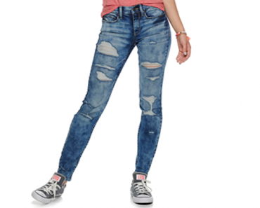 Kohl’s 30% Off! Earn Kohl’s Cash! Stack Codes! FREE Shipping! Juniors’ Mudd FLX Low Rise Stretch Skinny Jeans – Just $11.20!