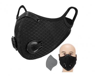 Face Cover with Valve Active Carbon Filter – Just $11.29!