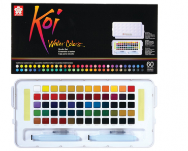 Sakura Koi Watercolor Studio Set 60 Colors + 2 Waterbrushes Only $39.99 Shipped! (Reg. $60)