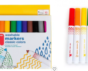 Up&Up Markers Broad Tip Washable Classic Colors 10ct Only 50¢!