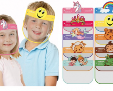 Kids’ Face Shields (5-Pack) Only $12.99 Shipped!