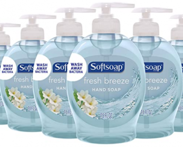 Softsoap Liquid Hand Soap, Fresh Breeze – 7.5 fluid ounce (Pack of 6) Only $5.88! That’s Only $0.98 Each!