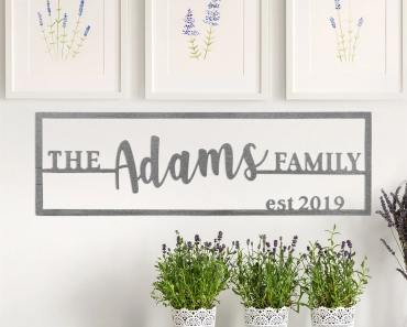 Jane: Custom Steel Family Name Plaques Only $19.99 Shipped!