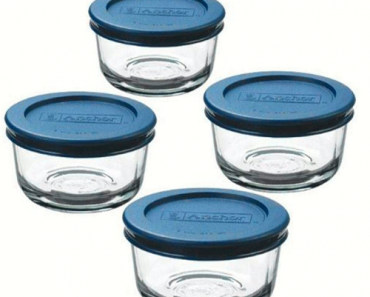 4-pack of Anchor Hocking Classic Glass Food Storage Containers with Lids Only $6.96! (Reg. $13.99)