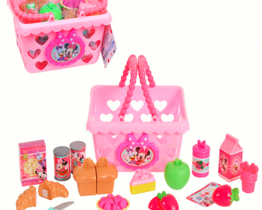 Minnie Mouse Bowtastic Shopping Basket Set Only $9.88! (Reg. $20)