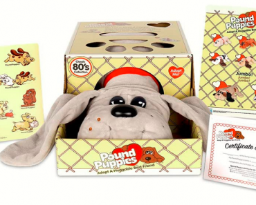 Classic 80’s Collection Pound Puppies Classic Stuffed Animal Plush Toy- Gray Only $14!