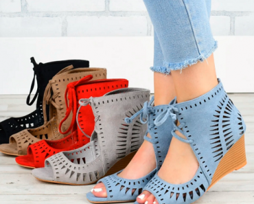 Trendy Lace-Up Wedges Only $23.99 + FREE Shipping! (Reg. $84.99)