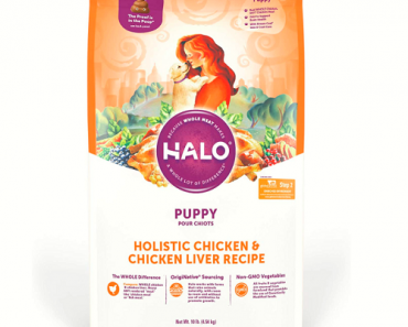 Halo Natural Chicken & Chicken Liver Recipe Dry Puppy Food 10-Pound Bag Only $22.41 Shipped! (Reg. $44.91)