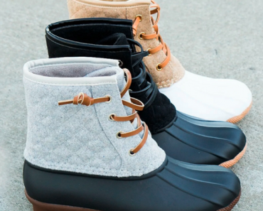 Comfy Chic Quilted Duck Boots Only $32.99! (Reg. $69.99)