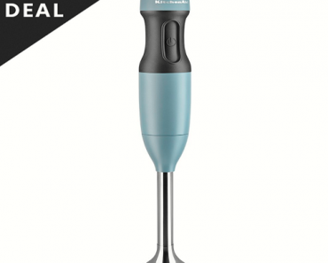 KitchenAid 2-Speed Hand Blender in Matte Fog Blue Only $29.99! (Reg. $50)