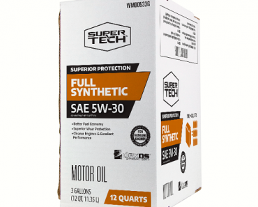 Super Tech Full Synthetic Motor Oil 12-Quart Jug for Only $29.97!