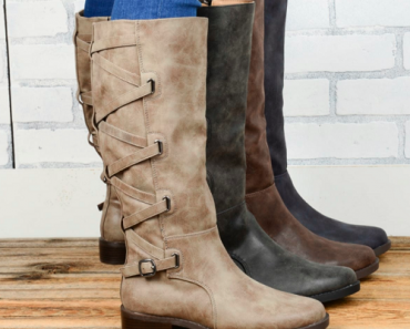 Lace-up Detail Riding Boot Only $38.99! (Reg. $100)