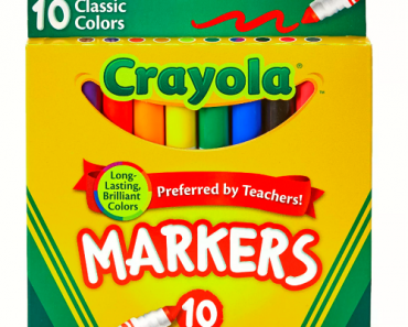 Crayola 10 ct Classic Markers Broad Line Only $.99 Cents!