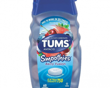 TUMS Smoothies Berry XStrength Antacid Chews (60 Count) Only $2.84 Shipped!