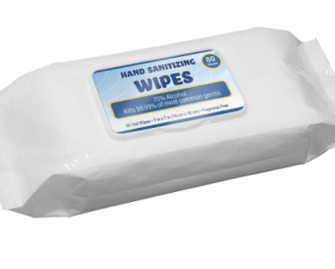 Hand Sanitizing Alcohol Wipes, 80 Wipes Only $3.99 Shipped!