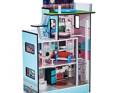 Teamson 3-Floor Small Dollhouse With Elevator Just $59.99!