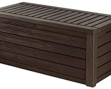 Keter Westwood 150 Gallon Resin Large Deck Box – Only $128.30!