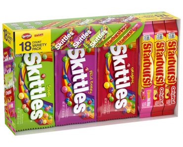 SKITTLES & STARBURST Candy Full Size Variety Mix 37.05-Ounce 18-Count Box – Only $11.92!