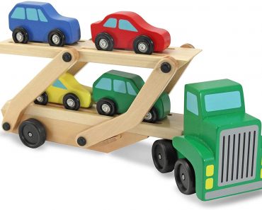 Melissa & Doug Car Carrier Truck & Cars Wooden Toy Set – Only $11.72!