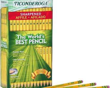 TICONDEROGA Pencils #2 Pre-Sharpened with Eraser, 72-Pack – Only $9.99!