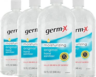 Germ-X Hand Sanitizer, Original, 32 Fluid Ounce (Pack of 4) Just $17.99!