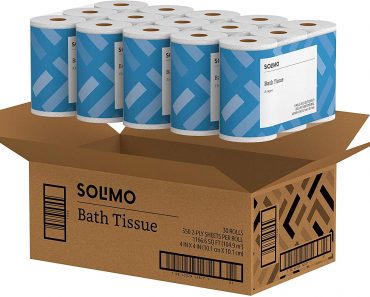 Pack of 30 Amazon Brand Solimo Toilet Paper Just $18.99! (Septic Safe)