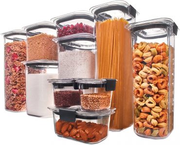 Rubbermaid Brilliance Pantry Organization & Food Storage Containers with Airtight Lids, Set of 10 – Only $38.20!