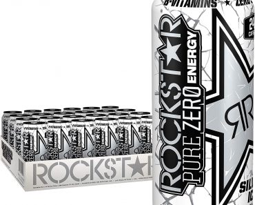 Rockstar Energy Drink Pure Zero Silver Ice Energy Drink 24-pack ONLY $24.00!