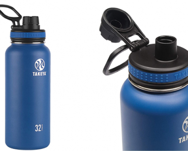 Takeya Originals Vacuum-Insulated Stainless-Steel Water Bottle – 32oz – Just $19.63!