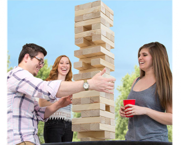 Giant Wooden Blocks Tower Stacking Game – Just $49.99!